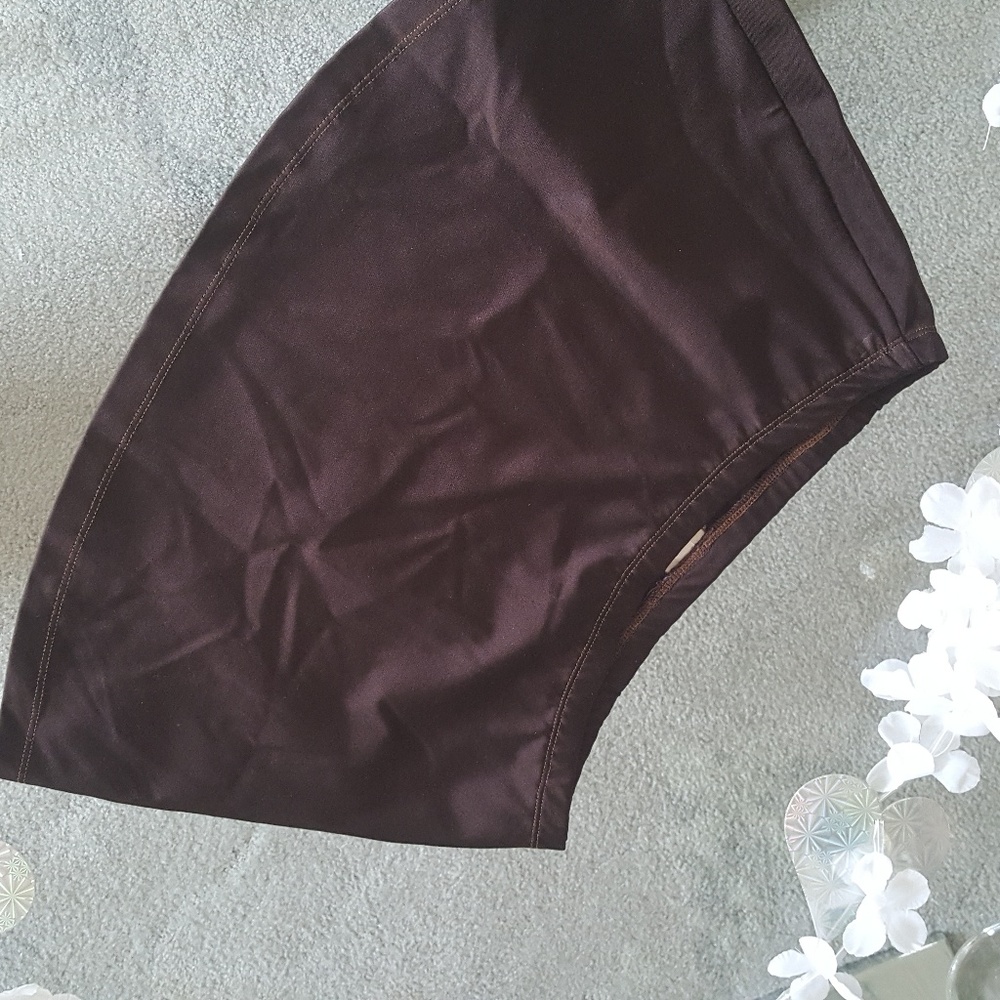 Cami . Brown. Swim skirt cover.